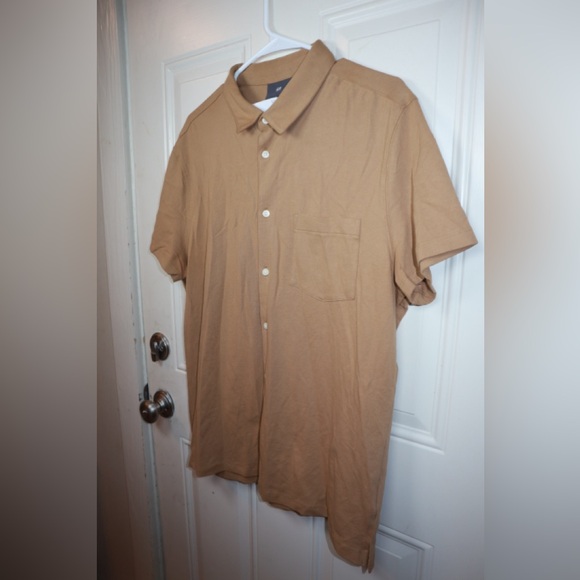 NWT H&M Muscle Fit Piqué Shirt SIZE XL - Picture 2 of 3